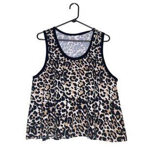 CATO Leopard Print Tank Top, Size 14/16W